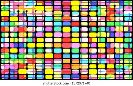 Vintage window texture. Vector Illustration of abstract vitrage background. Decorative stained glass pattern for design poster, banner, cover.