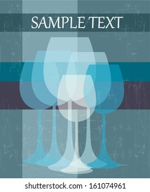 Vintage wine background
