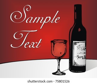 Vintage Wine Background