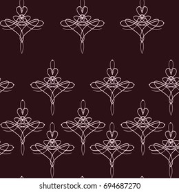Vintage wine color seamless pattern