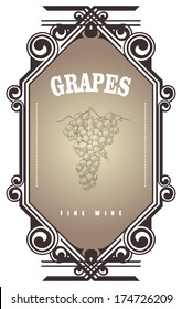 vintage wine label
