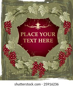 Vintage wine label