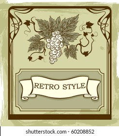 Vintage wine label