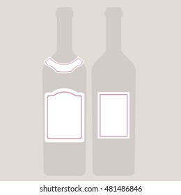Vintage, Wine, Labels, Set, 