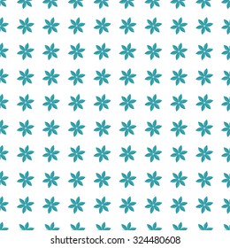 Vintage winter seamless  pattern of blue snowflakes 