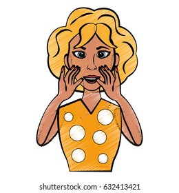 Vintage woman cartoon