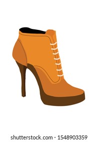 vintage woman high heel shoes retro style