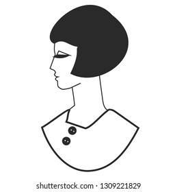 Vintage woman portrait