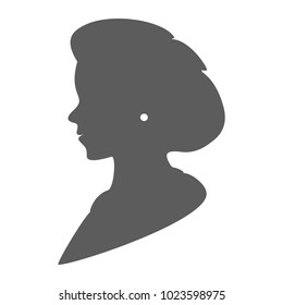 vintage lady silhouette clip art