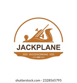 Vintage wood carpentry logo vector.Logo for business, carpentry, lumberjack, label, badge.