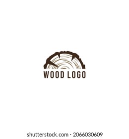 Vintage wood icon logo vector symbol illustration design.