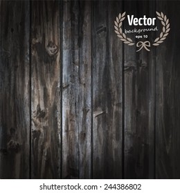 Vintage wood texture background. Vector illustration, eps10.
