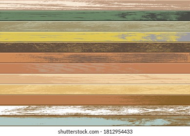 Vintage wooden background with old and faded colors