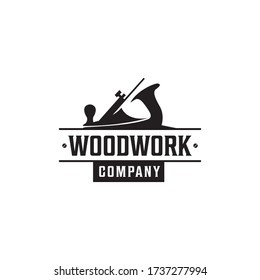 Vintage Woodworking Carpenter Wood Fore Plane / Jack Plane Logo design