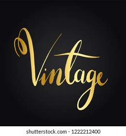 Vintage wording typography style vector