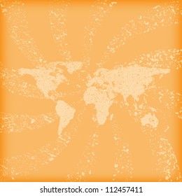 vintage world map