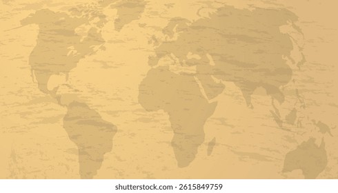 Vintage world map concept background design vector