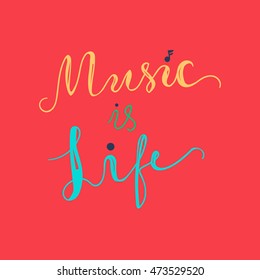 Vintage World Music Day Lettering for Banner and Badge. Sticker, Poster, Card Design Template. Vector