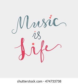 Vintage World Music Day Lettering for Banner and Badge. Sticker, Poster, Card Design Template. Vector