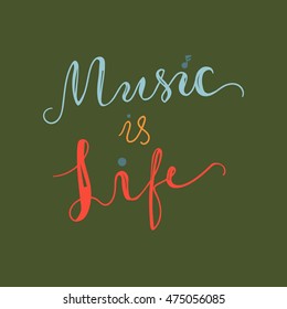 Vintage World Music Day Lettering for Banner and Badge. Sticker, Poster, Card Design Template. Vector