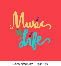 Vintage World Music Day Lettering for Banner and Badge. Sticker, Poster, Card Design Template. Vector