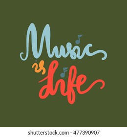 Vintage World Music Day Lettering for Banner and Badge. Sticker, Poster, Card Design Template. Vector