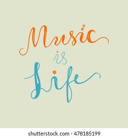 Vintage World Music Day Lettering for Banner and Badge. Sticker, Poster, Card Design Template. Vector