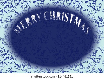 Vintage xmas card. Vector