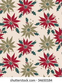 vintage xmas flower