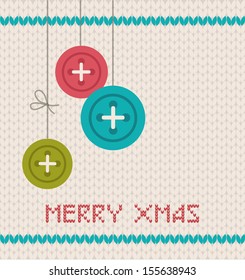 Vintage Xmas greeting card and background