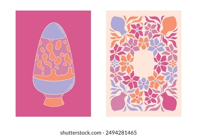 Vintage Y2K Abstract Background Designs Explore trendy aesthetic shapes groovy vector art modern illustrations artistic pastel portraits and more in a stunning collection