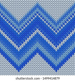 Vintage zig zal lines christmas knit geometric vector seamless. Blanket stockinet ornament. Norwegian style seamless knitted pattern. Christmas spirit backdrop.