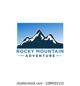 VINTAGE,EMBLEM,BADGE MOUNTAIN ADVENTURE LOGO. Explore hiking mountain logo