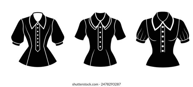 Vintage-Inspired Blouse Silhouette Collection Combining 1920s and 1950s Elements