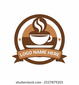 Vintage-Inspired Coffee Shop Logo Vector Design