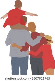 Vintage-Inspired Family Photo Reverse Side Layout