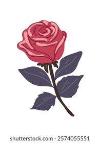 Vintage-inspired vector rose for elegant designs 