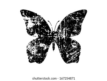 Vintage-look butterfly shape