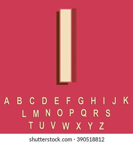 Vintage/Retro Font Created in Vector.