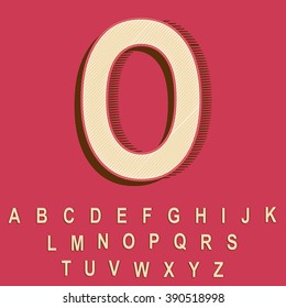 Vintage/Retro Font Created in Vector.