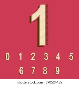 Vintage/Retro Font Created in Vector.