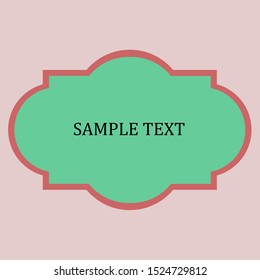 Vintage/retro style text background. Vector that can be used as a card