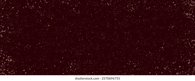 A vintage-style background with a dark brown background, featuring a speckled texture. The brown background adds a rustic feel. Minimal grainy speckled texture background vector.