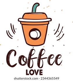 Vintage-style coffee cup with a short, meaningful quote. Nostalgia and elegance captured in a versatile vector file