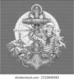 Una ilustración de estilo vintage que combina un viejo casco de buceo con tentáculos de pulpo. Este diseño captura el misterio y la historia de la exploración en aguas profundas. Perfecto para bares temáticos náuticos, menús de restaurantes de mariscos, ropa de tienda de regalos de acuario y carteles de historia marítima. Ideal para una estética steampunk o aventurera. Gráfico de Vector escalable para diseños detallados y artísticos.