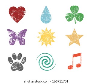 Vintage-style shapes
