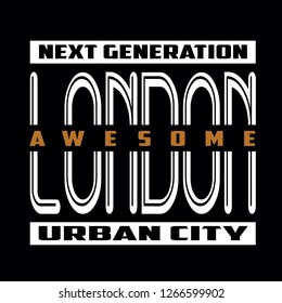 Vintage,tee,element,london typography vector art illustration for t shirt