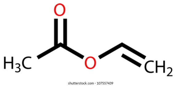 Vinyl acetate structural formula