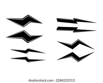 Vinyl art decoration stickers for cars, unique and handmade ornaments, accessory laptop, mug, binders, bike, planner. Vector flat style illustration isolated on white background