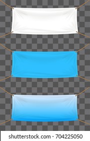 vinyl banners backdrop on transparent background 